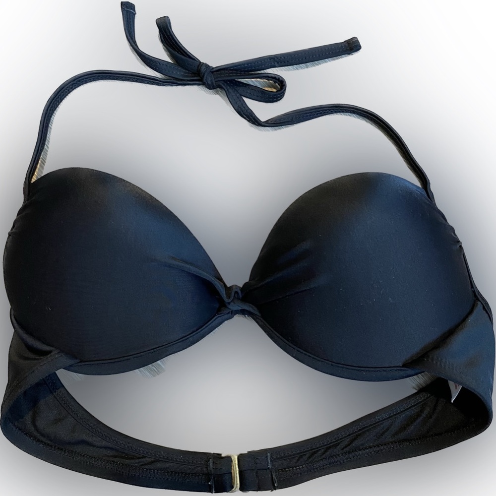 Xhilaration Push Up Bikini Top, Large, Black